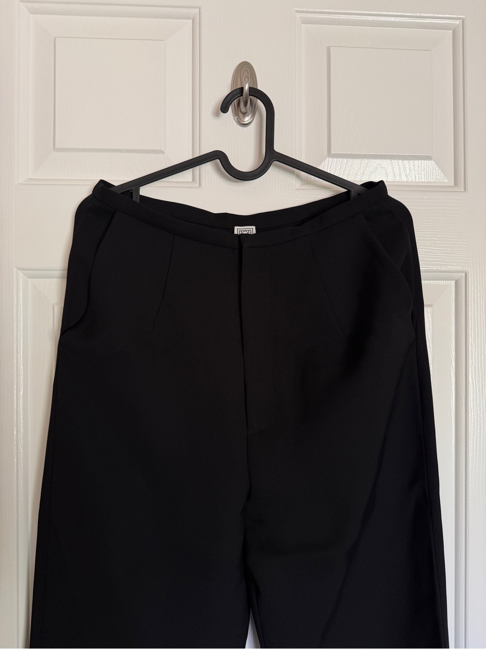 Toteme Black Straight Leg Pants